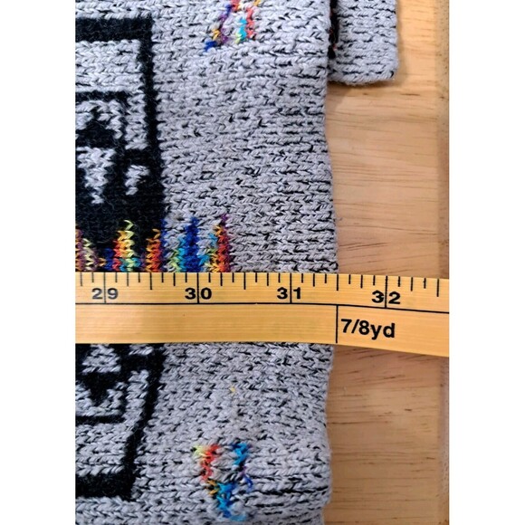 Northern Angel Aztec Southwestern Boho Open Front Long Cardigan Sweater Hoodie L - Picture 12 of 15